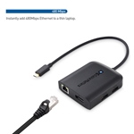Cable Matters USB-C Multiport Adapter with 8K DisplayPort, 2x USB 2.0, Fast Ethernet, and Power Delivery