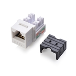 Cable Matters [UL Listed] 25-Pack Slim Profile 90-Degree Cat6 RJ45 Keystone Jacks