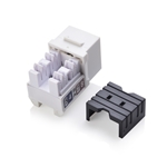 Cable Matters [UL Listed] 25-Pack Slim Profile 90-Degree Cat6 RJ45 Keystone Jacks