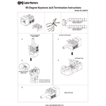 Cable Matters [UL Listed] 25-Pack Slim Profile 90-Degree Cat6 RJ45 Keystone Jacks