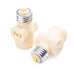 Cable Matters [UL Listed] 2-Pack Light Socket Adapter with 2x AC Outlets