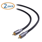 Cable Matters 2-Pack Subwoofer Cable (Subwoofer Audio Cable/Digital Coaxial Audio Cable)