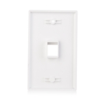 Cable Matters [UL Listed] 10-Pack Low Profile 1 Port Keystone Jack Wall Plate in White