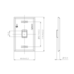 Cable Matters [UL Listed] 10-Pack Low Profile 1 Port Keystone Jack Wall Plate in White