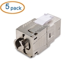 Cable Matters 5-Pack Shielded RJ45 Cat8 Keystone Jack