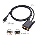 Cable Matters USB-C to RS-232 DB9 Male Serial Adapter Cable 3 Feet