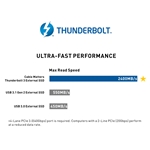 Cable Matters [Intel Certified] External Thunderbolt 3 SSD Drive 480GB