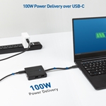 Cable Matters USB-C Dual Monitor Hub with Dual 4K HDMI, 2x USB 2.0, Fast Ethernet, and 60W Power Delivery