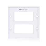 Cable Matters 5-Pack Double-Gang Wall Plate Cover for Decorator Device in White
