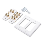 Cable Matters Double Gang 5.1 Speaker Wall Plate