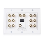 Cable Matters Triple Gang 7.1 Speaker Wall Plate with HDMI