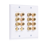 Cable Matters Double Gang 7.2 Speaker Wall Plate