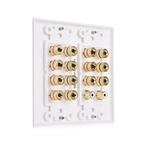 Cable Matters Double Gang 7.2 Speaker Wall Plate