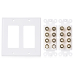 Cable Matters Double Gang 7.2 Speaker Wall Plate