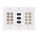 Cable Matters Triple Gang 7.2 Speaker Wall Plate with HDMI