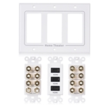 Cable Matters Triple Gang 7.2 Speaker Wall Plate with HDMI