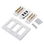 Cable Matters Triple Gang 7.2 Speaker Wall Plate with HDMI