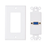 Cable Matters 2-Pack VGA Wall Plate in White