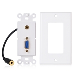 Cable Matters 2-Pack VGA Wall Plate with 3.5mm Audio