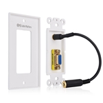 Cable Matters 2-Pack VGA Wall Plate with 3.5mm Audio