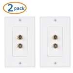 Cable Matters 2-Pack 2-Port TV Cable Wall Plate