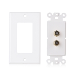 Cable Matters 2-Pack 2-Port TV Cable Wall Plate