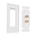 Cable Matters 2-Pack 2-Port TV Cable Wall Plate