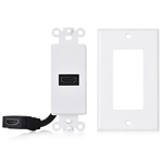 Cable Matters 2-Pack 1-Port HDMI Wall Plate in White