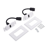 Cable Matters 2-Pack 1-Port HDMI Wall Plate in White