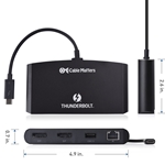 Cable Matters Thunderbolt 3 Dual DisplayPort Mini Dock - 4K 60hz Ready