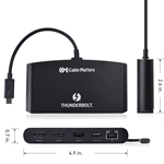 Cable Matters Thunderbolt 3 Dual HDMI Mini Dock - 4K 60hz Ready