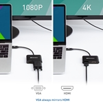 Cable Matters Aluminum USB-C to HDMI VGA Adapter