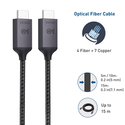 48Gbps 8K/60 HDR 4:4:4 Active Optical HDMI Cable | eARC, CEC, ALLM & VRR |  ISF Certified - WyreStorm