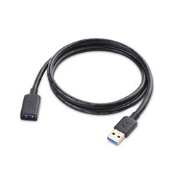 Cable Matters Cable de extensión USB 3.0 con interruptor de encendido y  apagado de 6 pies, compatible con datos y alimentación (interruptor de