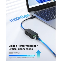 Polar Adaptateur USB-C Vers Ethernet 10/100/1000 Mbps - En